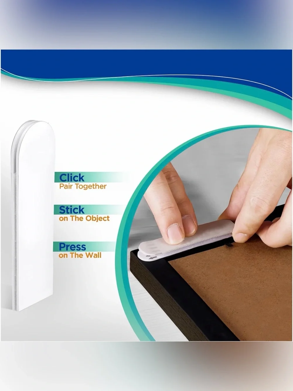 Picture Hanging Strips - White (Pack of 64)32 pairs
